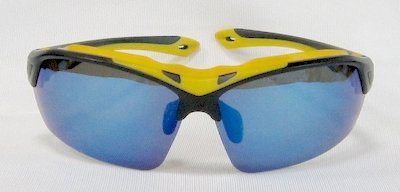 black sunglass blue polarized lens