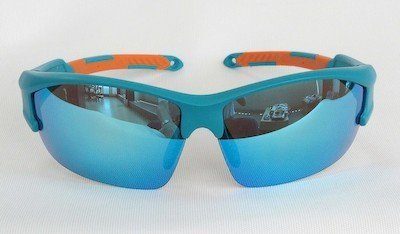 green sunglass blue REVO lens