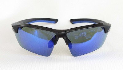 black sunglass blue REVO lens - chivalry global int'l co., ltd