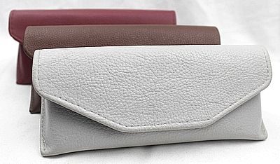 emboss leather eyewear case eyeglass case