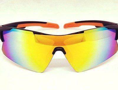 one piece orange REVO lens sunglass