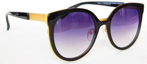 Gradient Red lenses round sunglasses, CG48-2