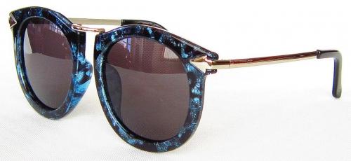UV400 PC eccentric Light silver lenses round sunglasses, CG49-4