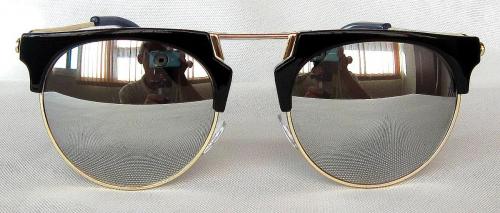 Shine Black round sunglasses CG53-1-1