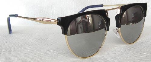 UV400 PC lenses Light Silver lense round sunglasses CG53-1-2