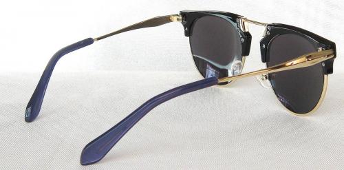 adjustable Nose pad Shine Black round sunglasses CG53-1-3