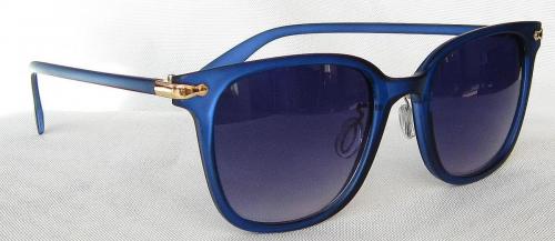Blue color silver PC eccentric lenses Wayfarer sunglasses CG54-1-2