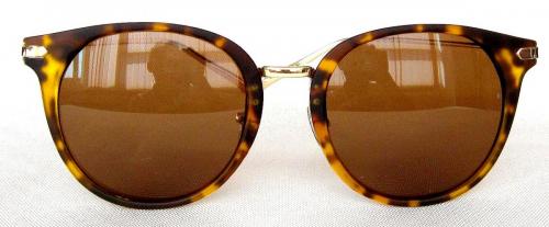 Tortoise shell paint round sunglasses CG55-1-1
