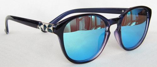 PC Grey color Light Silver mirror lenses round sunglasses CG56-1-2