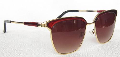 Gradient Brown eccentric lenses square sunglasses CG57-1-2