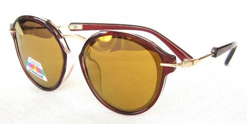 round sunglasses TAC Polarized lenses Metal temple  CG58-4