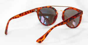 Tortoise shell painting Polycarbonate Frame round sunglasses CG96-2-3
